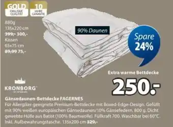 JYSK Gänsedaunen-bettdecke fagernes Angebot