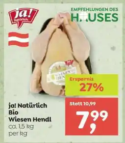 ADEG ja! Natürlich Bio Wiesen Hendl Angebot