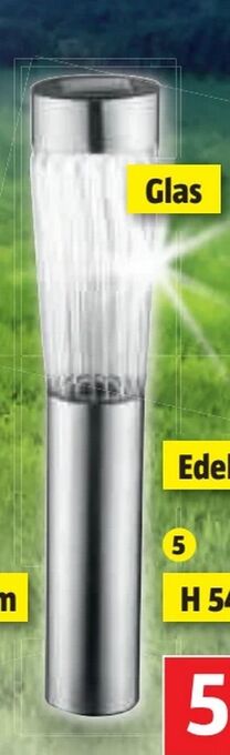 Bauhaus LED-Solarleuchte Big Glas Angebot