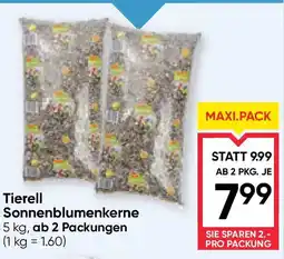 Maximarkt Tierell Sonnenblumenkerne Angebot