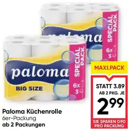 Maximarkt Paloma Küchenrolle Angebot