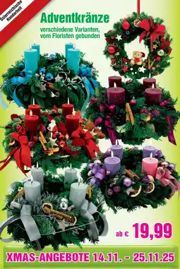 Blumen B&B Adventkränze Angebot