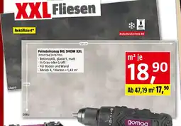 Bauhaus Feinsteinzeug big show xxl Angebot