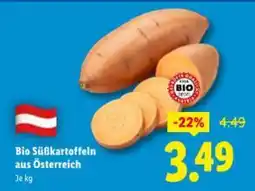Lidl Bio Süßkartoffeln aus Österreich Angebot