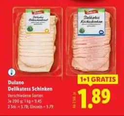 Lidl Dulano Delikatess Schinken Angebot