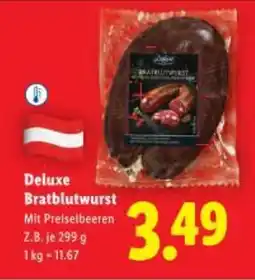 Lidl Deluxe Bratblutwurst Angebot
