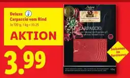 Lidl Deluxe Carpaccio vom Rind Angebot