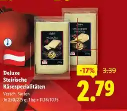 Lidl Deluxe Steirische Käsespezialitäten Angebot