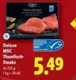 Lidl Deluxe MSC Thunfisch Steaks Angebot