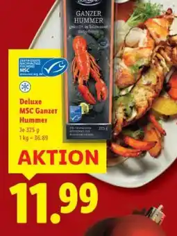 Lidl Deluxe msc ganzer hummer Angebot