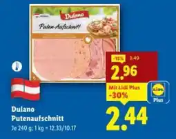 Lidl Dulano Putenaufschnitt Angebot
