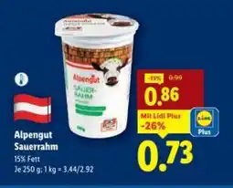 Lidl Alpengut Sauerrahm Angebot