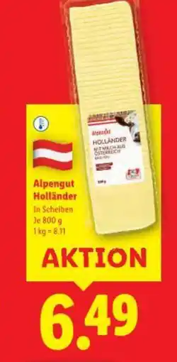 Lidl Alpengut Holländer Angebot