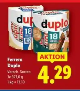 Lidl Ferrero Duplo Angebot