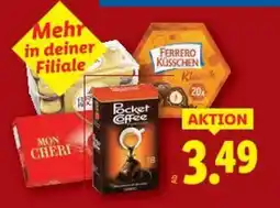 Lidl Ferrero kosschen, pocket coffee, mon cheri Angebot