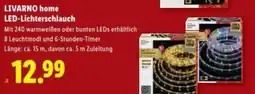 Lidl Livarno home ledlichterschlauch Angebot