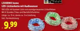 Lidl Livarno home led lichterkette mit audiosensor Angebot