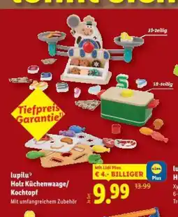 Lidl lupilu Holz Küchenwaage/ Kochtopf Angebot
