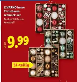 Lidl Livarno home christbaum schmuck set Angebot
