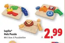 Lidl lupilu Holz Puzzle Angebot