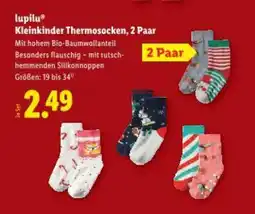 Lidl lupilu Kleinkinder Thermosocken Angebot