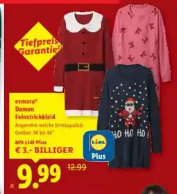 Lidl Esmara damen feinstrickkleid Angebot