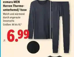 Lidl Esmara men herren thermo unterhemd/hose Angebot