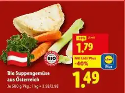 Lidl Bio Suppengemüse aus Österreich Angebot