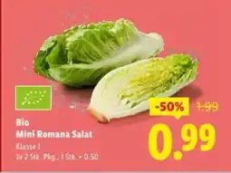 Lidl Bio Mini Romana Salat Angebot