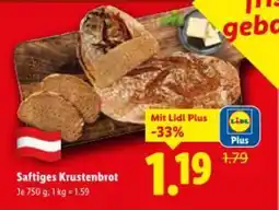 Lidl Saftiges Krustenbrot Angebot
