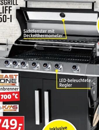 Bauhaus Gasgrill Cliff 650-I Angebot