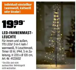 OBI Led-fahnenmast- leuchte Angebot