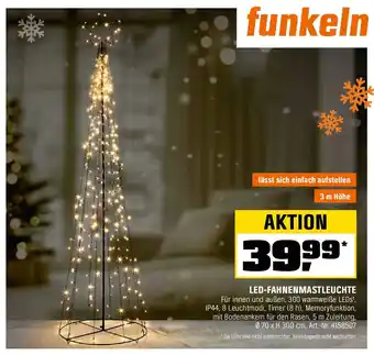 OBI Led-fahnenmastleuchte Angebot