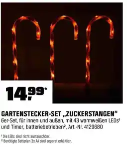 OBI Gartenstecker-set „zuckerstangen Angebot