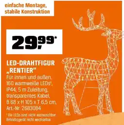 OBI Led-drahtfigur rentier Angebot