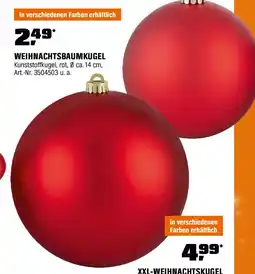OBI Weihnachtsbaumkugel Angebot