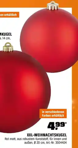 OBI Xxl-weihnachtskugel Angebot