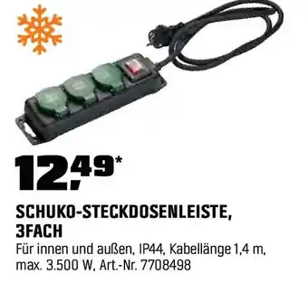 OBI Schuko-steckdosenleiste 3fach Angebot