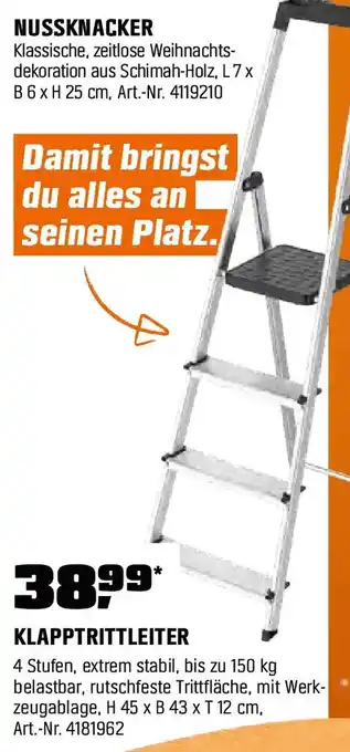 OBI Klapptrittleiter Angebot