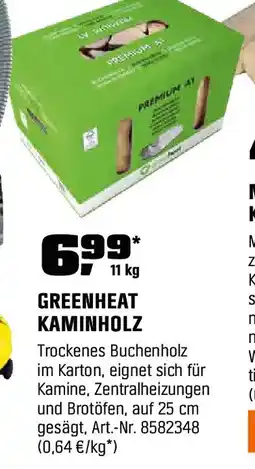 OBI Greenheat kaminholz Angebot