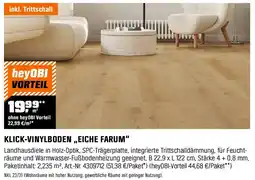 OBI Klick-vinylboden eiche farum Angebot