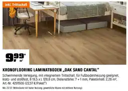 OBI Kronoflooring laminatboden oak sand cantal Angebot
