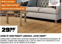 OBI Living by haro parkett langdiele eiche smart Angebot