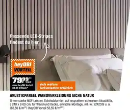 OBI Akustikpaneel wandverkleidung eiche natur Angebot