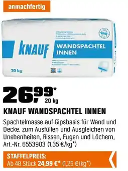 OBI Knauf wandspachtel innen Angebot