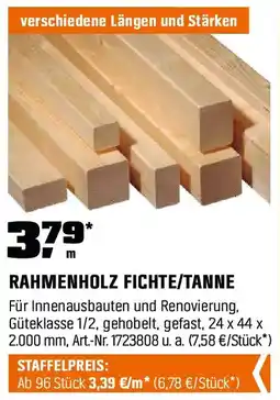 OBI Rahmenholz fichte/tanne Angebot