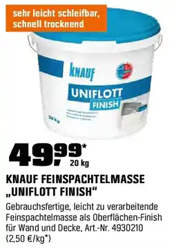 OBI Knauf feinspachtelmasse uniflott finish Angebot