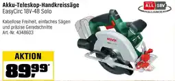 OBI Akku-Teleskop-Handkreissäge EasyCirc 18V-48 Solo Angebot