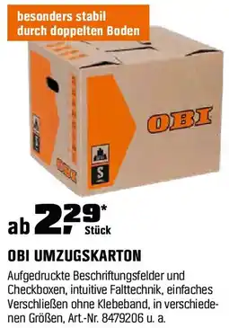 OBI Obi umzugskarton Angebot