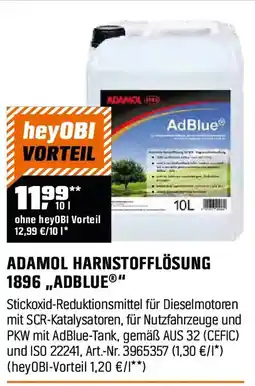 OBI Adamol harnstofflösung 1896 adblue Angebot